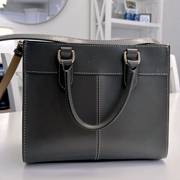 Dooney & Bourke Jayne Satchel- Gray - Picture 3 of 9